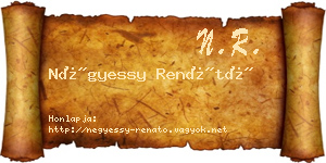 Négyessy Renátó névjegykártya